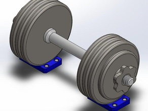 weight keeper sport outdoors dumbell floor holder placement 3d print model - Mito3D