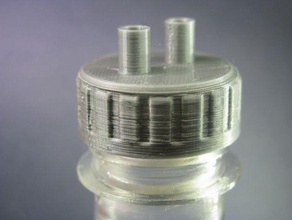 lid pet bottle hose barbs household cap 3d print model - Mito3D