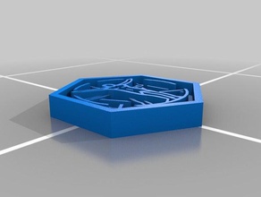 ingress founder badge jewelry 3d print model - Mito3D