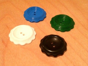 festoneado botón accesorios de antigüedades tallada 3d print model - Mito3D