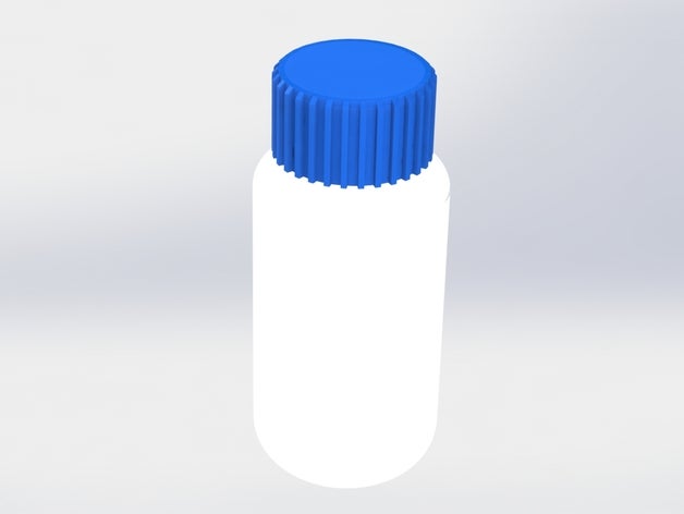 borraccia con tappo water bottle sport outdoors 3D print model - Mito3D