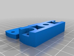 bigfellas simple j-head mount rostock 3d printer parts customized 3d print model - Mito3D