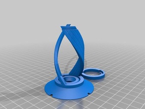 espiral toothbrushrazor titular cuarto de baño cepillo dientes 3d print model - Mito3D