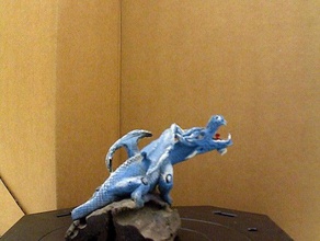 dragón azul art makerbotdigitizer scan 3d print model - Mito3D