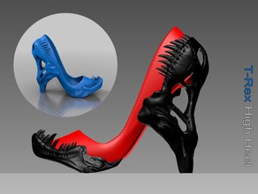 t-rex high heel other trexremix 3d print model - Mito3D