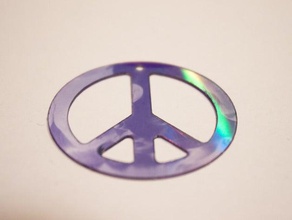 peace Ohrring Ohrringe 3d print model - Mito3D