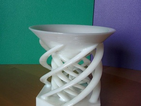 vase spiral support containers decorative 3d print model - Mito3D