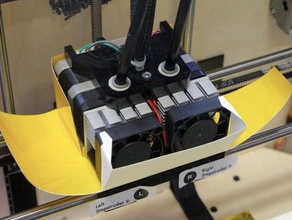 replicators fan cover replicator 3d printer accessories extruder labo upgrade part useful 3d print model - Mito3D