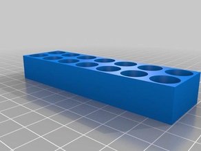 my customized parametric er11 type collet holder tool holders boxes 3d print model - Mito3D
