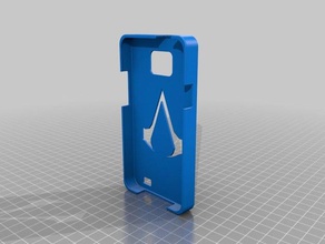 samsung galaxy sii assassin creed caso mobile telefono s2 3d print model - Mito3D