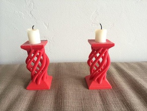 candlestick decor candle holder 3d print model - Mito3D