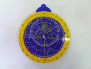 astrolabe de la physique l'astronomie lasercut coupeur laser 3d print model - Mito3D