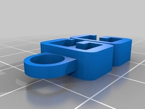gg trousseau de clés l'organisation personnalisé 3d print model - Mito3D