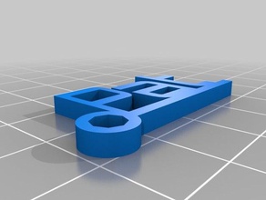 özelleştirilmiş toplu Anahtarlık jeneratör 3d print model - Mito3D