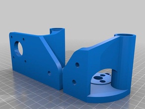 x-ends holding 20x20 extrusion 3-Loch-delrin nutsbushings 3d Drucker Teile 3d print model - Mito3D
