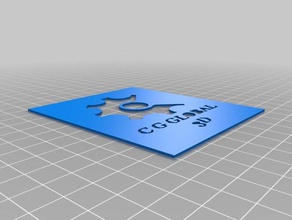 cgglobal logo sanat araçlar özelleştirilmiş 3d print model - Mito3D