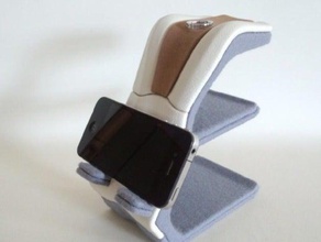 uni-stand-b gadgets - Zubehör customizer Herausforderung Dekoration kimekomi Handy ring smartphone tablet Fach Uhr 3d print model - Mito3D