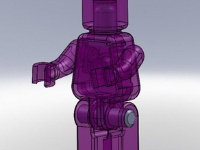 movable mini figure construction toys lego minifigure 3d print model - Mito3D