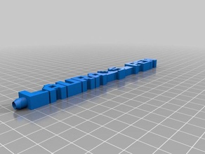 lauras personalizzato retrò font di word penna arte 3d print model - Mito3D