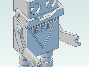 blue point robot 3d printing toy 3d print model - Mito3D