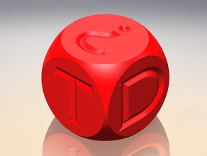 truth dare die dice 3d print model - Mito3D