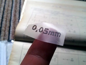 50 microns hauteur de la couche test 3d l'impression les tests felix l'épaisseur 3d print model - Mito3D