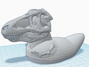 trex ducky Skulpturen Gummi trexremix 3d print model - Mito3D