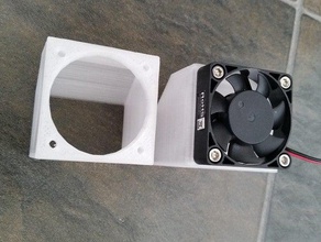 40mm fan kanalı 3d yazıcı parçaları 3d print model - Mito3D