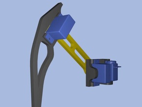 robot jambe vhs-55 la robotique servo spider 3d print model - Mito3D
