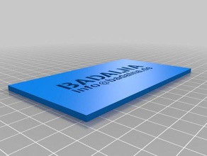badalna tarjeta de visita plantilla 3d la impresión schablone 3d print model - Mito3D