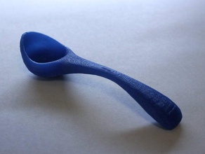 o açúcar colher de servir a cozinha jantar taça garfo utensílio da faca talheres prata spon 3d print model - Mito3D