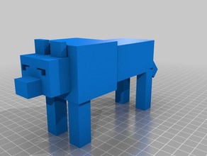 minecraft loup les animaux 3d print model - Mito3D