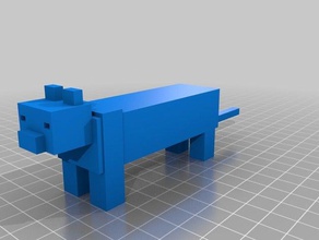 minecraft ocelote 3d la impresión animal 3d print model - Mito3D