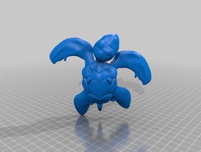 sea turtle nach rechts Tiere Charakter Kinder Dekoration freeside lightwave newtek 3d Ozean pla spielen reprap Spielzeug 3d print model - Mito3D