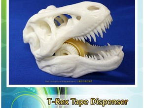 t-rex distributeur du ruban bureau de défi remix trexremix 3d print model - Mito3D