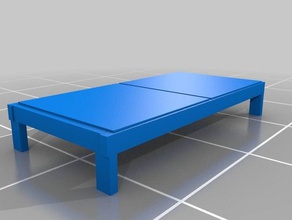 twin bed frame model furniture wood 3d print model - Mito3D