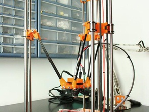 rostock mini 3d printers printer delta robot openscad parametric reprap 3d print model - Mito3D