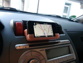 iphone 4 holder honda jazz mobile car navigation 3d print model - Mito3D