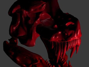 t-rex hell hound remix sculptures trexremix 3d print model - Mito3D