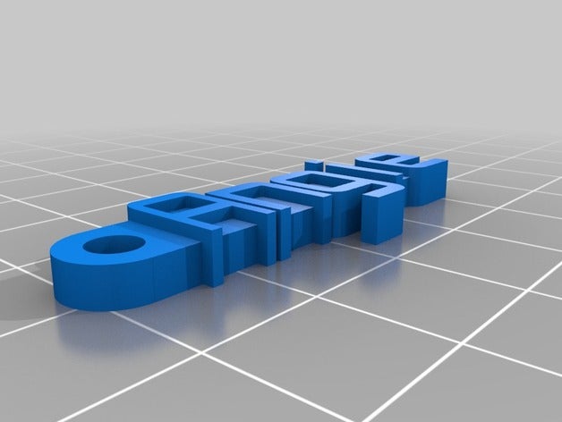 angie keyhain organization customized 3D print model - Mito3D