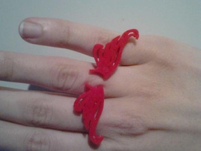 wing ring size 7 rings size7 3d print model - Mito3D