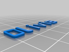olivia ekstruzyon Anahtarlık üst çift organizasyon özelleştirilmiş 3d print model - Mito3D