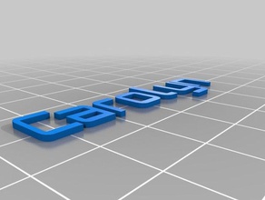 carolyn dupla extrusão chaveiro superior organização personalizado 3d print model - Mito3D