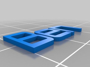 ben dupla extrusão chaveiro superior organização personalizado 3d print model - Mito3D