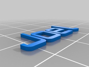 joel doble extrusión de llavero la parte superior organización personalizado 3d print model - Mito3D