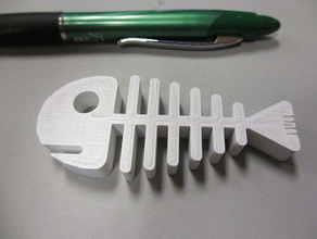 balık kemik sanat 3d print model - Mito3D
