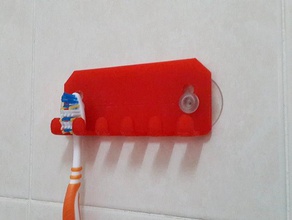 toothbrush holder bathroom hanger bath 3d print model - Mito3D