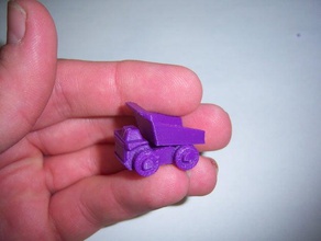 micro dumper placcato i veicoli 3d dump truck giocattolo 3d print model - Mito3D