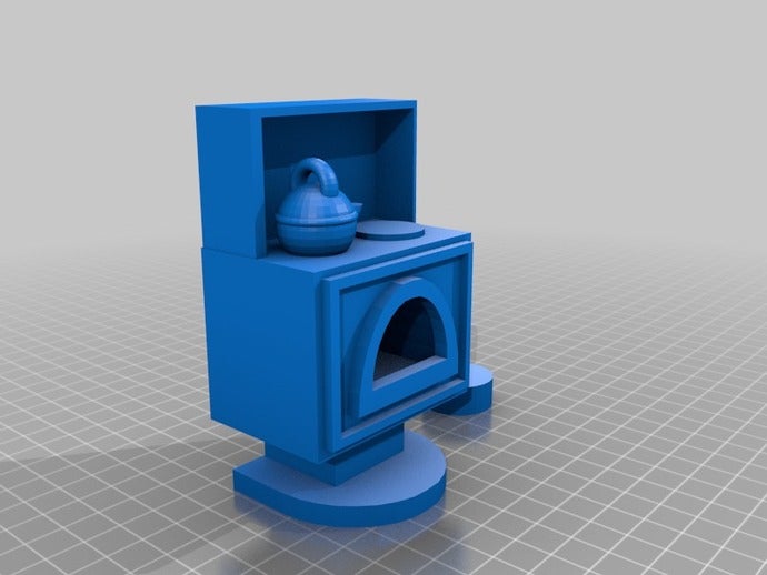 little stove decor 3D print model - Mito3D