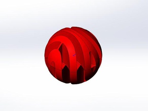 rokenbok 16mm kırmızı top mühendislik kök 3d print model - Mito3D